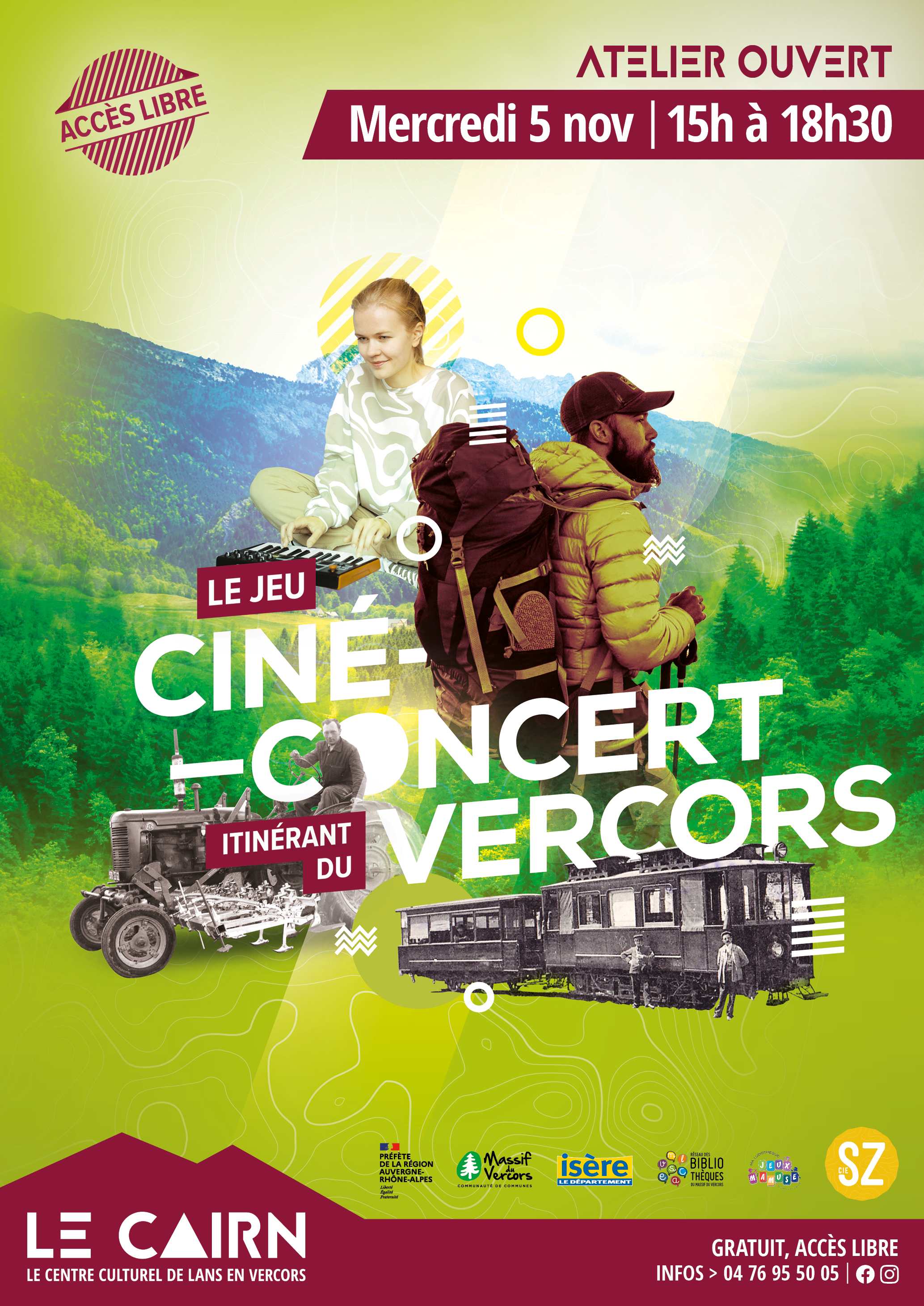 Jeu CINÉ-CONCERT itinérant du VERCORS | Atelier ouvert