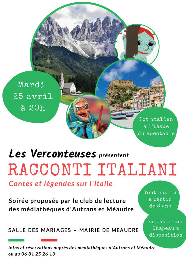 Soirée contes et légendes sur l'Italie